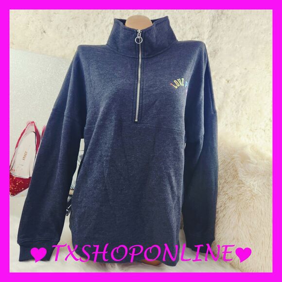 💗Victoria's Secret PINK rainbow logo pullover💗 - Picture 2 of 6